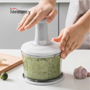 Manual Food Chopper Hand-Press