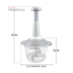 Manual Food Chopper Hand-Press